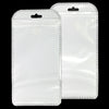 Half Cloudy White Poly Plastic QuickQlick® Bags with Butterfly Hang Hole - Cloudy White