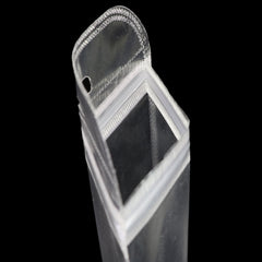 Glossy Quartz Clear Rounded Corners Plastic QuickQlick® Bags with Butterfly Hang Hole