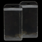 Glossy Quartz Clear Rounded Corners Plastic QuickQlick® Bags with Butterfly Hang Hole