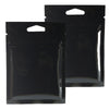 Glossy Moonlite Night Black Mylar Foil QuickQlick® Bags with Triangle Hang Hole - Moonlite Night Black