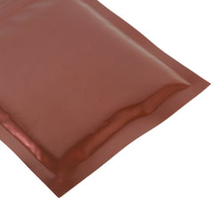 Glossy Chocolate Brown Mylar Foil QuickQlick® Bags with Triangle Hang Hole