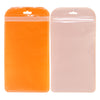 Glossy Half Sunset Orange Rounded Corners Plastic QuickQlick® Bags with Butterfly Hang Hole - Half Sunset Orange