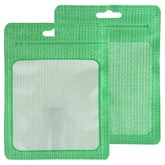 Knit Green Flat QuickQlick® Bags with Butterfly Hang Hole