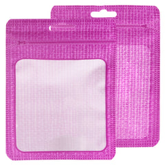 Translucent Purple Wool Flat QuickQlick® Bags with Butterfly Hang Hole