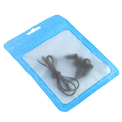 Translucent Knit Blue Flat QuickQlick® Bags with Butterfly Hang Hole