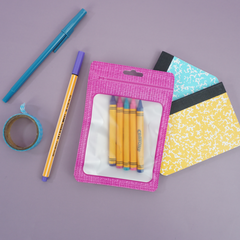 Translucent Purple Wool Flat QuickQlick® Bags with Butterfly Hang Hole