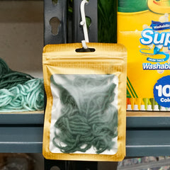 Translucent Golden Fleece Flat QuickQlick® Bags with Butterfly Hang Hole