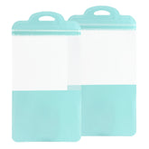Glossy Teal Green QuickQlick® Bags with Semi Circular Hang Hole