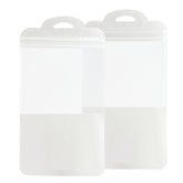 Half Soft White QuickQlick® Bags with Semi Circular Hang Hole