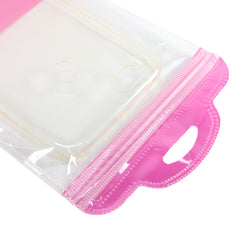 Half Salmon Pink QuickQlick® Bags with Semi Circular Hang Hole