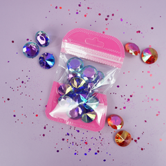 Glossy Half Blushing Pink QuickQlick® Bags with Butterfly Hang Hole