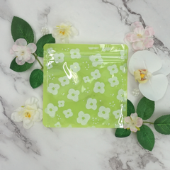 Petunia Green Designed Multi-Icon Pattern QuickQlick® Bags with Clear Window