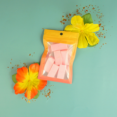 Matte Jasper Orange Gradient QuickQlick® Bags with Translucent Window