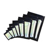 Holographic Interior Flat Zipper Seal Bags with Window - Universal Black