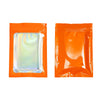 Flat Zipper Seal Bags – Orion Orange QuickQlick® with Clear Window and Holographic Inside - Orion Orange