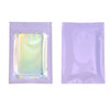 Flat Zipper Seal Bags – Andromeda Purple QuickQlick® with Clear Window and Holographic Lining - Andromeda Purple