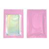 3.15 Inch x 5.12 Inch Flat Zipper Seal Bags – Planetary Pink QuickQlick® with Window and Holographic Inside - Planetary Pink