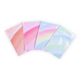 Multi-Color Ombre Gradient Glossy Mylar Zipper Seal Bags