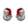 Reusable Flat Zipper Seal Bags – Holographic Bad Santa Design Metallic Foil - Holographic Santa