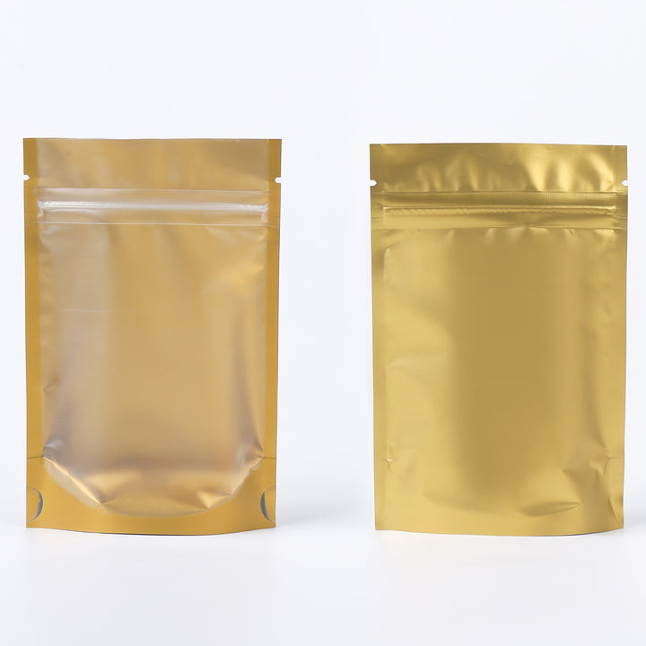 QQ Studio® Matte Duo Gold Translucent Plastic Stand QuickQlick™ Bags