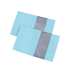 Matte Powder Blue Frosted Window Aluminum Flat QuickQlick® Bags
