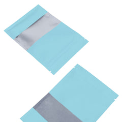 Matte Powder Blue Frosted Window Aluminum Flat QuickQlick® Bags