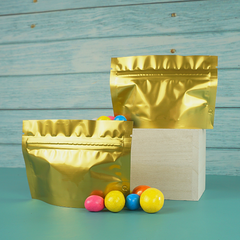 Glossy Trophy Gold Horizontal Mylar Stand Strong® Bags