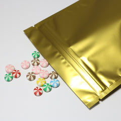 Matte Brass Gold Mylar Stand Strong® Bags