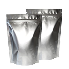 Matte Nickel Silver Mylar Stand Strong® Bags