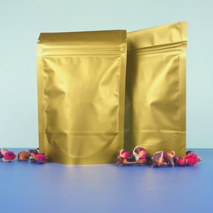 Matte Brass Gold Mylar Stand Strong® Bags