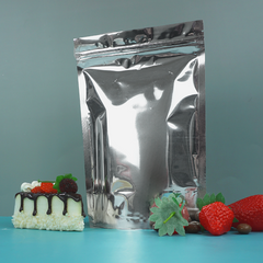 Double-Sided Shiny Nickel Silver Metallic Foil Stand Strong® Bags