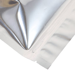 Glossy Chrome Silver Metallic Foil with Transparent Window Stand Strong® Bags