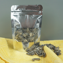 Chrome Grid Silver Aluminum Waffle Pattern with Translucent Window Stand Strong® Bags