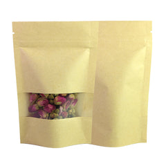 Classic Kraft Brown with Clear Window Stand Strong® Bags