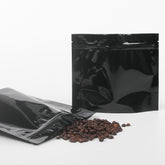 Glossy Mirror Black Horizontal Mylar Stand Strong® Bags
