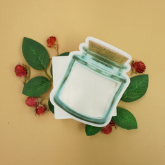 Translucent Glass Bottle Shaped Corky Brown Polyethylene Stand Strong® Bags