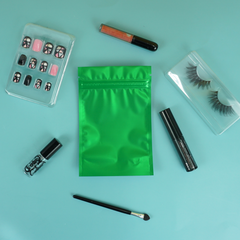 Matte Half Emerald Green Metallic Mylar Stand Strong® Bags