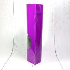 Glossy Hazy Purple Round Window Plastic and Mylar Stand Strong® Bags