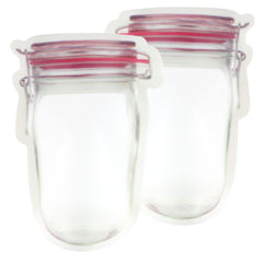 Red Preserves Border Canister Shaped Plastic Stand Strong® Bags