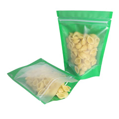 Matte Half Spring Green Plastic Stand Strong® Bags