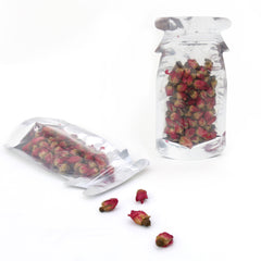 Clear and Silver Chrome Metallic Mylar Bottle Shaped Stand Strong® Bags