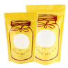 Glossy Printed Bottle Design Stand Strong® Bags - Honey Yellow