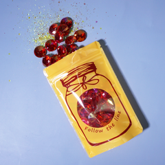 Glossy Honey Yellow Bottle Design Stand Strong® Bags