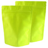 Double-Sided Matte Aluminum Stand Strong® Bags - Lime Green