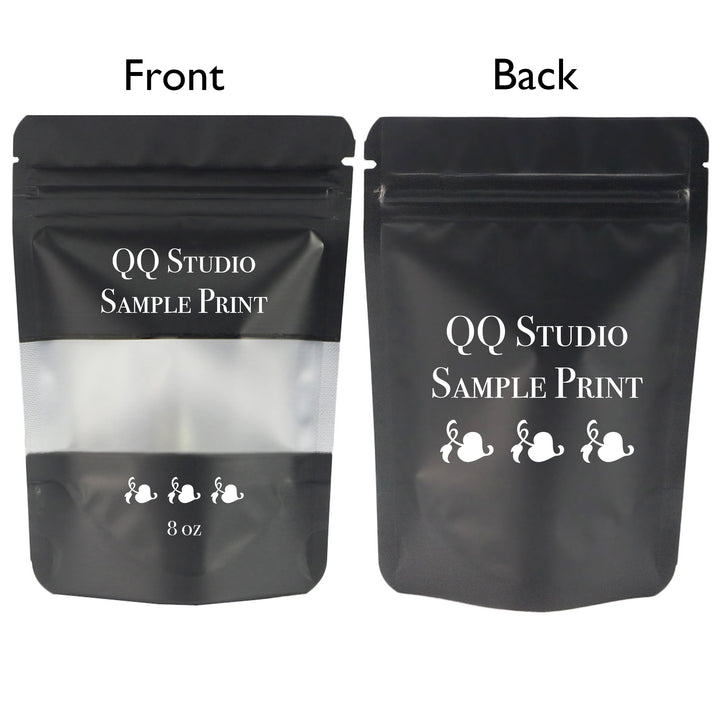 QQ® Studio Matte Frosted Window Mylar Stand QuickQlick™ Bags (Single Side Print)