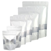 Matte Dove White Window Mylar Stand Strong® Bags