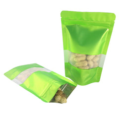 Matte Citrus Green Frosted Window Mylar Stand Strong® Bags