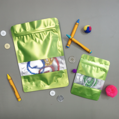 Matte Citrus Green Frosted Window Mylar Stand Strong® Bags