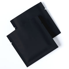 Matte Flat Black Aluminum Foil Open Fill Bags