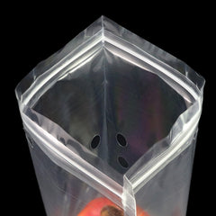 Holy Clear Polyethylene Stand Strong® Bags with Die Cut Handles and Vent Holes
